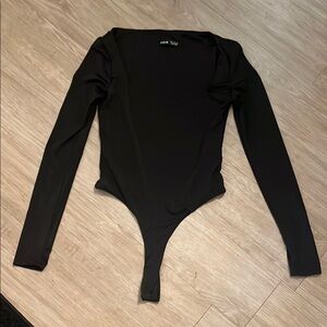 Women’s Black Long Sleeve Bodysuit
